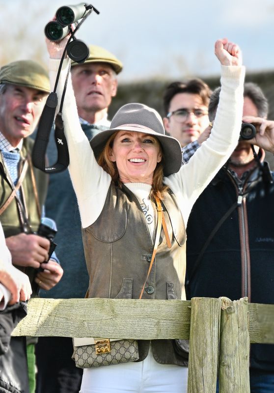 Geri Horner at Point to Point Races in Buckinghamshire on Easter Saturday 03/30/2024
