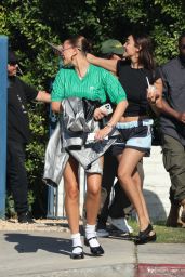 Hailey Bieber Leaving REVOLVE Festival in Palm Springs 04-13-2024