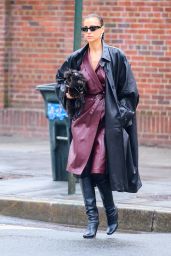 Irina Shayk Fashionable Stroll Through Manhattan 04-20-2024