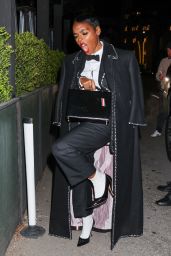 Janelle Monáe Exit From Mr Chow Restaurant in Beverly Hills 04/05/2024