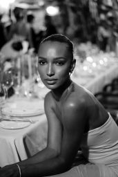 Jasmine Tookes Attends as Elsa Hosk Hosts Intimate Dinner with Revolve in Beverly Hills 04-28-2024