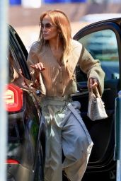 Jennifer Lopez Channels Iconic Style with Birkin Bag and Jackie O Shades