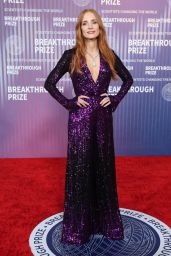 Jessica Chastain at Breakthrough Prize Ceremony in Los Angeles 04-13-2024