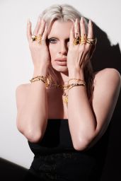 Julia Fox Photoshoot for Awe Inspired Jewelry Campaign April 2024