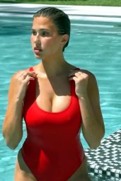 Kara Del Toro in a Red Swimsuit 04-19-2024
