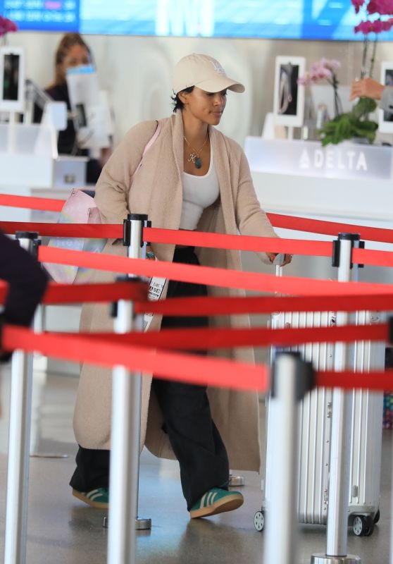 Karrueche Tran at Los Angeles International Airport 04-27-2024