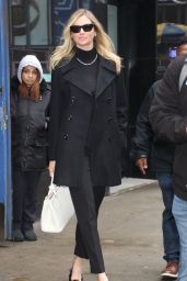 Kate Upton in an All Black Ensemble in New York 04-11-2024
