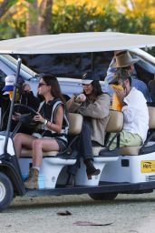Kendall Jenner at Stagecoach 2024 - Rolls In with Friends on a Golf Cart 04-28-2024