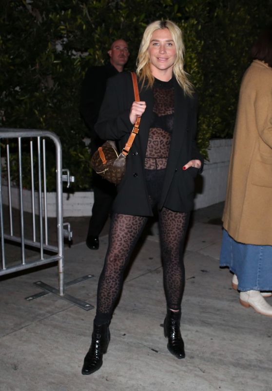 Kesha Leaving The Black Keys’ Album Release Party in West Hollywood 04/06/2024