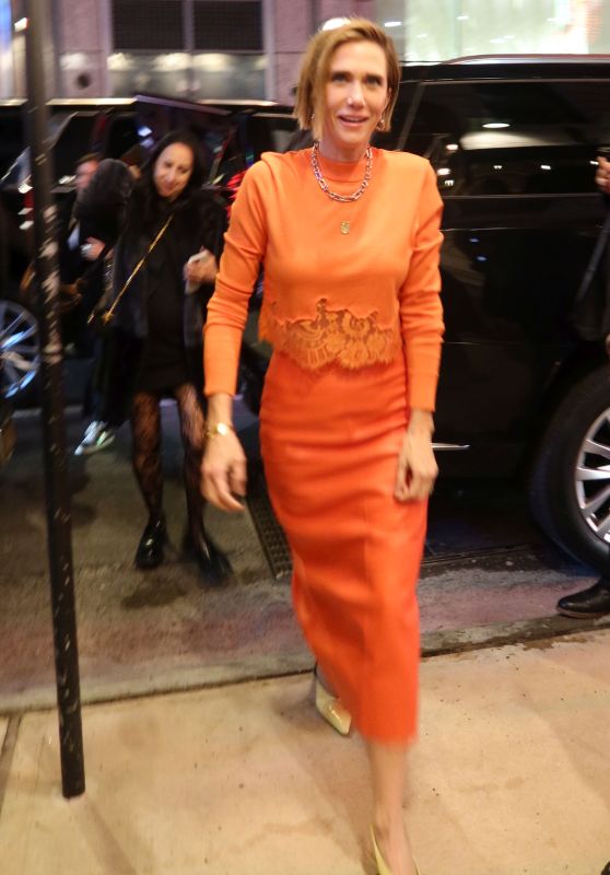 Kristen Wiig Arrives at the SNL After Party at Oyster Bar in New York 04/06/2024