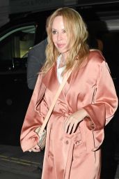 Kylie Minogue Night Out Style - Chiltern Firehouse in London 04-10-2024