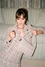 Leighton Meester - St. John and Edie Parker Tweed Burn Collection 2024