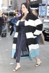 Lily Gladstone Arrives at GMA in New York 04-17-2024