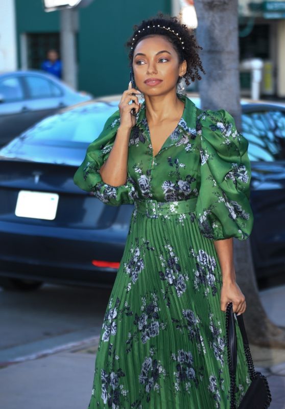 Logan Browning at "Challengers" Premiere at Westwood Village Theater in Los Angeles 04-16-2024