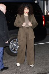 Lydia West Arrives at CBS Studios in New York 04/05/2024