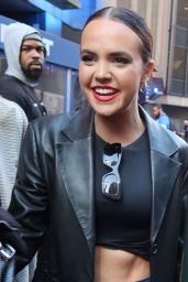 Madison Bailey Outside Madison Square Garden in NYC 04-22-2024