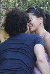 Maia Reficco With Her Boyfriend at a Restaurant in Rome 04-29-2024