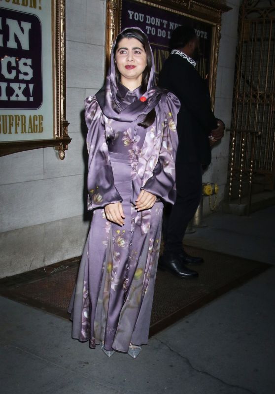 Malala Yousafzai at Suffs the Musical Opening Night in New York 04-18-2024