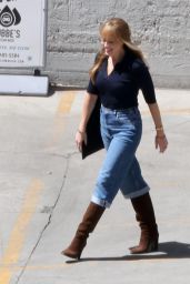 Margot Robbie Filming A Big Bold Beautiful Journey in Los Angeles 04-08-2024