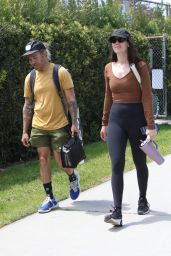 Meagan Camper and Pete Wentz Playing Doubles Together in LA 04-18-2024