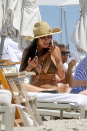 Mia Khalifa in a Bikini - Beach in Miami 04-16-2024