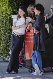 Milla Jovovich and Her Daughter Ever Anderson Outside the Chateau Marmont in LA 04-17-2024