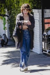 Milla Jovovich and Her Daughter Ever Anderson Outside the Chateau Marmont in LA 04-17-2024