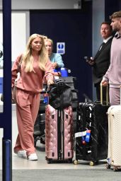 Molly Smith Makeup Free at Manchester Airport 04-16-2024
