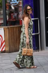 Myleene Klass in a Natching Print Top and Skirt in London 04-13-2024
