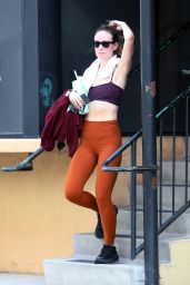 Olivia Wilde Finishing Her Workout at Tracy Anderson Method Studio Gym in Studio City 04/04/2024