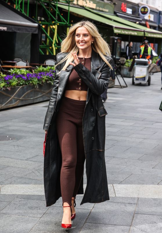 Perrie Edwards at the Global Radio Studios in London 04/08/2024