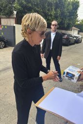 Portia de Rossi and Ellen DeGeneres Arriving at Largo in LA 04-26-2024