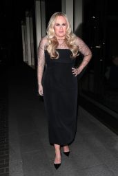 Rebel Wilson Leaving From "An Evening With Rebel Wilson in Conversation" at the Palladium Theatre in London 04-29-2024