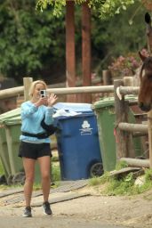 Reese Witherspoon Taking Selfies With Horses in LA 04-16-2024