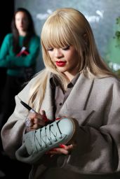 Rihanna at the FENTY x PUMA Creeper Phatty Earth Tone Launch Party in London 04-17-2024