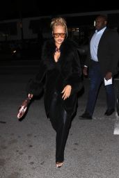 Rihanna in an All-black Ensemble at The Highlight Room in Hollywood 04/06/2024