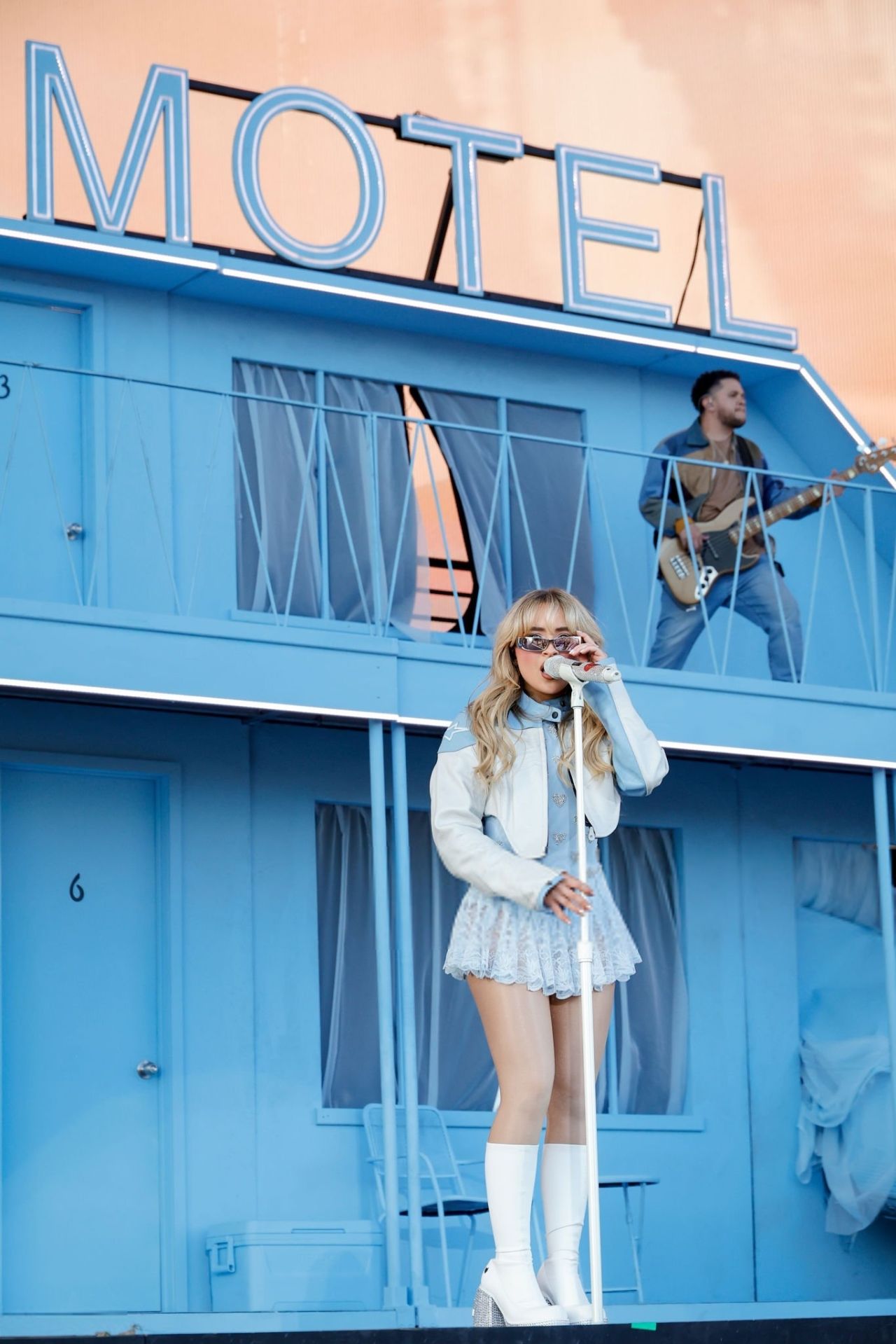 Sabrina Carpenter Performs During the Coachella in Indio 04192024