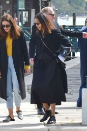 Salma Hayek and Zoe Saldana Out in Venice 04-18-2024