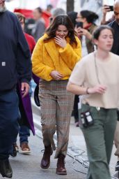 Selena Gomez at "Only Murders in the Building" Season 4 Set in New York 04-24-2024