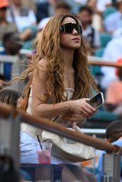 Shakira Watching Jannik Sinner Vs Grigor Dimitrov at The Miami Open 03/31/2024