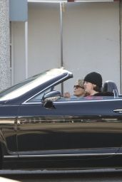 Sharon Stone in a Bentley in Beverly Hills 04-17-2024