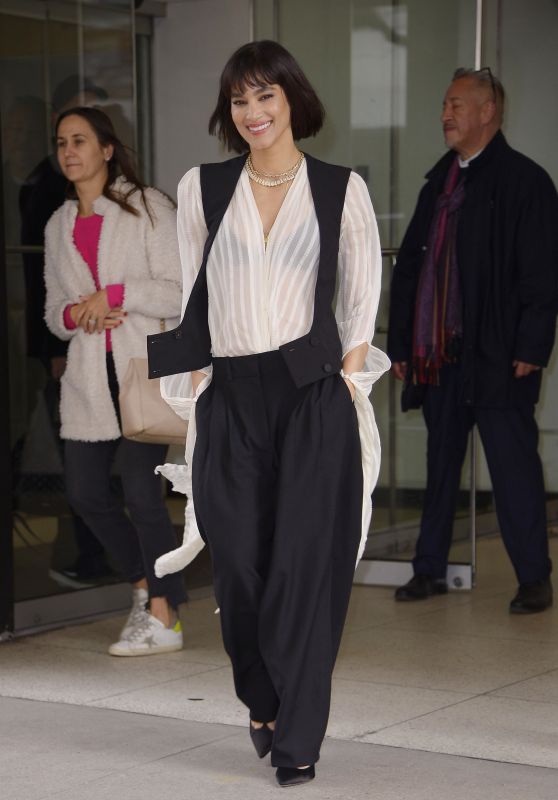 Sofia Boutella Leaving CBS Studios in New York 04/04/2024