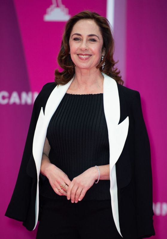 Sofie Grabol at the 7th CannesSeries Festival in Cannes 04/07/2024