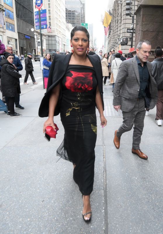 Tamron Hall Arriving at Don Lemon and Tim Malone Wedding in New York 04/06/2024