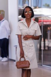 Aja Naomi King at the Hotel Martinez in Cannes 05-21-2024