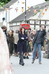 Alexandra Daddario at "Mayfair Witches" Filming Set in Ireland 05-23-2024