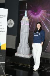 Alexandra Daddario Lights the Empire State Building in New York City 05-08-2024