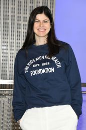 Alexandra Daddario Lights the Empire State Building in New York City 05-08-2024