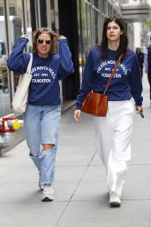 Alexandra Daddario Lights the Empire State Building in New York City 05-08-2024