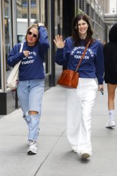 Alexandra Daddario Lights the Empire State Building in New York City 05-08-2024